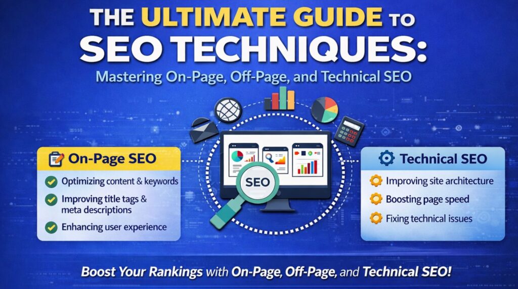 The Ultimate Guide to SEO Techniques: Mastering On-Page, Off-Page, and Technical SEO