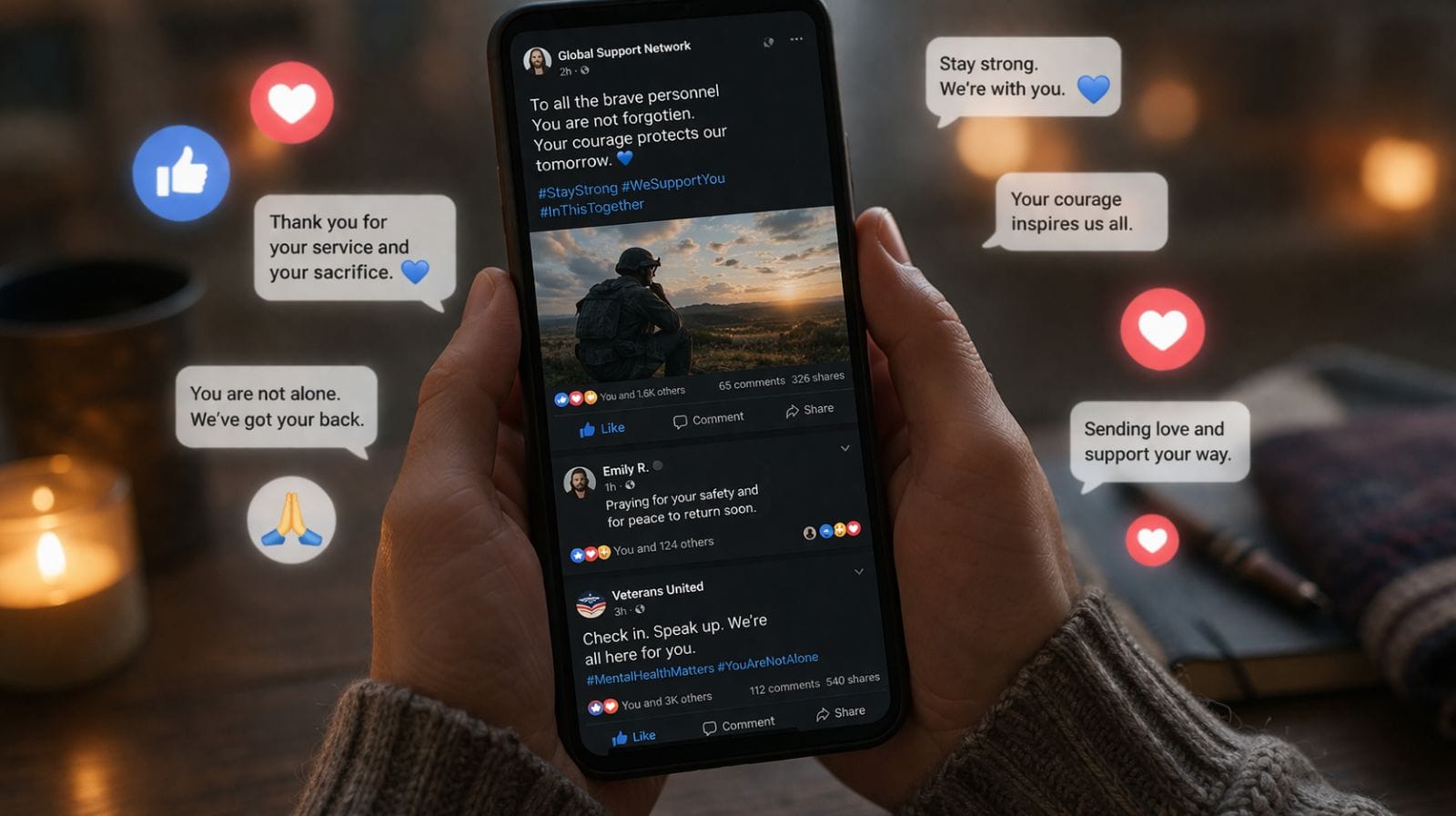 Marketing to Social Media in Personnel Wellbeing of Armed Conflict