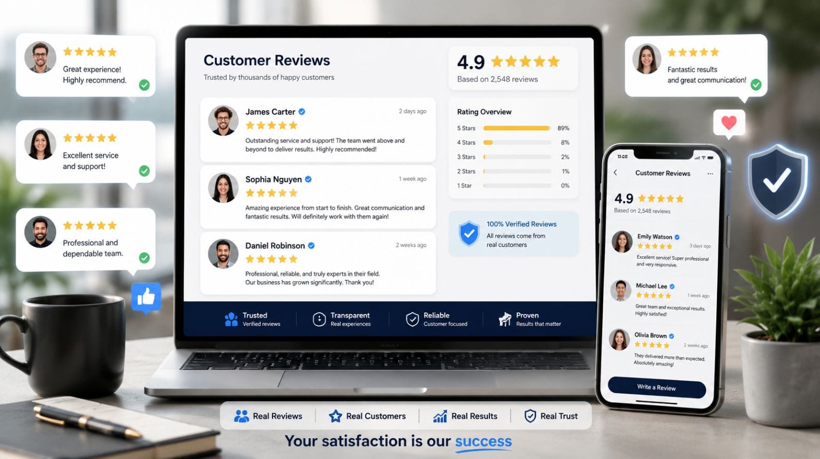 Read Client Reviews and Testimonials