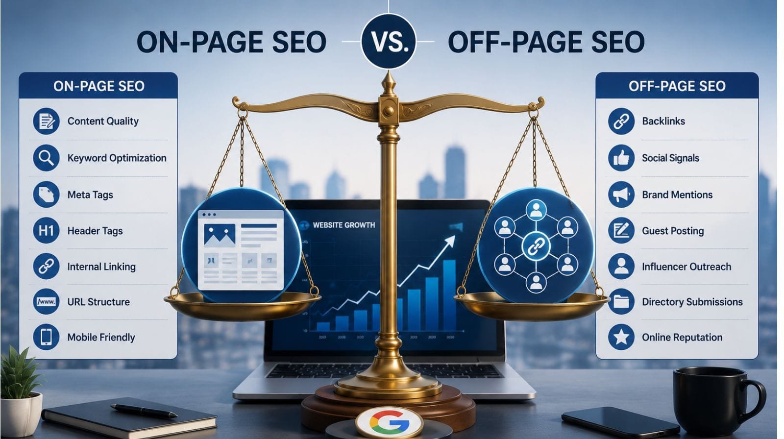 On-Page vs Off-Page SEO